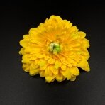 ±10cm geltonos sp. medžiaginės gėlės žiedas, 1vnt.