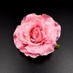 ±10cm rožinės sp. medžiaginės gėlės žiedas, 1vnt.