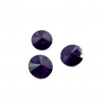 10mm violetinės sp. apvalūs kristalai be rėmelio, 4vnt.