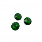 10mm žalios sp. apvalūs kristalai be rėmelio, 4vnt.