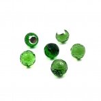 10mm žalios sp. rutulio formos klijuojami kristalai, 5vnt.