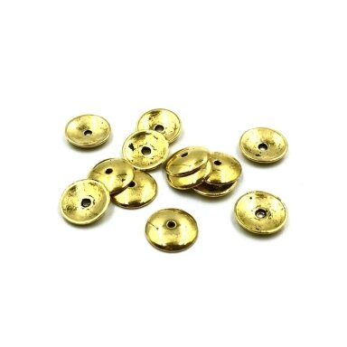 10mm aukso sp. kepurėlės, 39vnt.