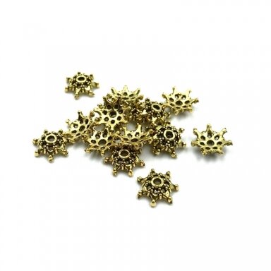 10mm aukso sp. kepurėlės, 54vnt.