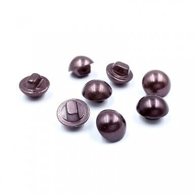 10mm baklažano sp. plastikinė saga su kilpute, 8vnt.