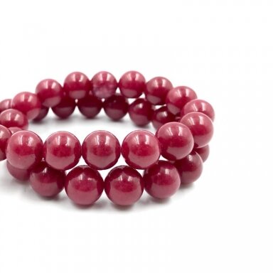 10mm bordo sp. žadeitas, 40cm juosta