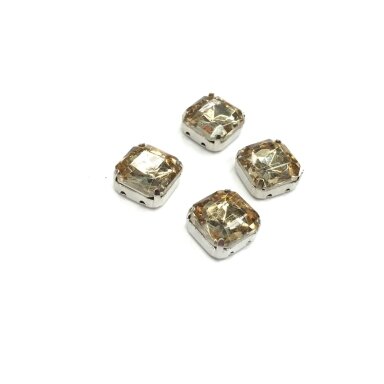 10mm dūminės sp. kristalai sidabro sp. rėmeliuose, 4vnt