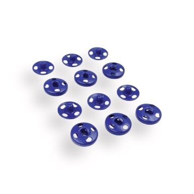 10mm mėlynos sp. metalinės spaudės, 6vnt.