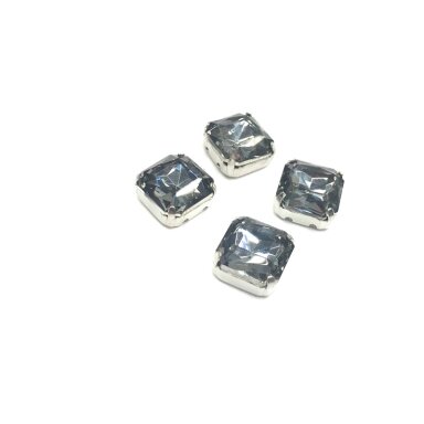 10mm pilkos sp. kristalai sidabro sp. rėmeliuose, 4vnt
