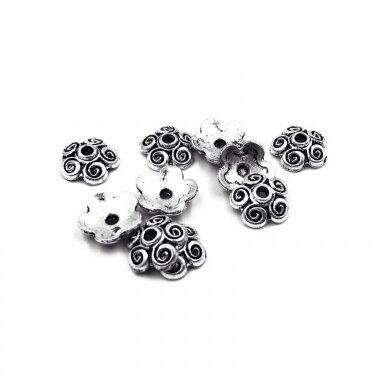 10mm sidabro sp. kepurėlės, 31vnt.