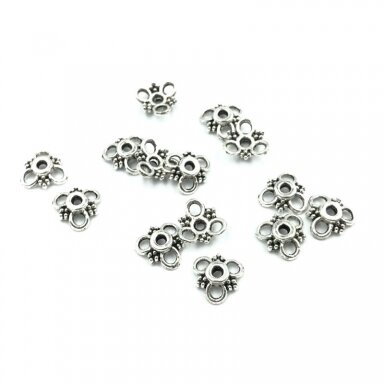 10mm sidabro sp. kepurėlės, 40vnt.