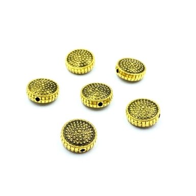 10x10mm aukso sp. intarpai, 13vnt.