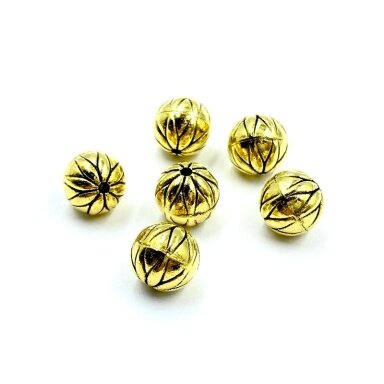 10x10mm aukso sp. intarpai, 7vnt.