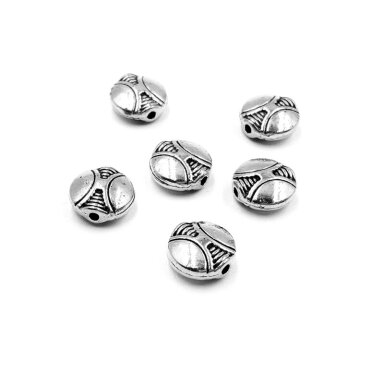 10x10mm sidabro sp. intarpai, 13vnt.