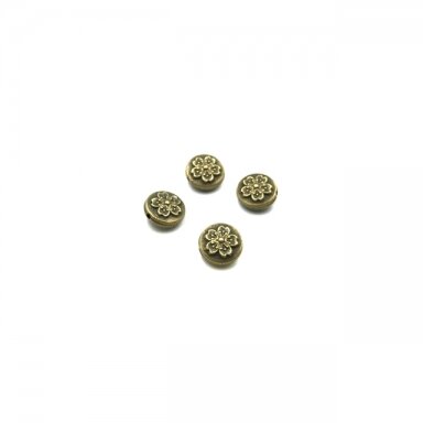 10x10mm žalvario sp. intarpai, 12vnt.