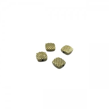 10x10mm žalvario sp. intarpai, 13vnt.