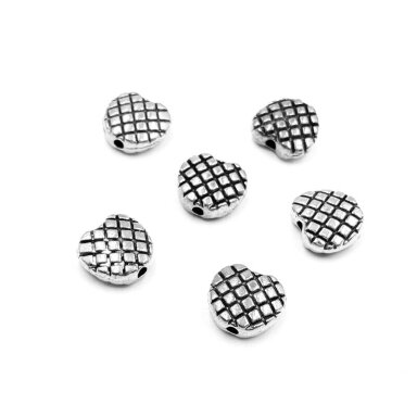 10x11mm sidabro sp. intarpai, 12vnt.