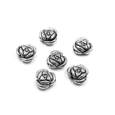 10x11mm sidabro sp. intarpai, 8vnt.