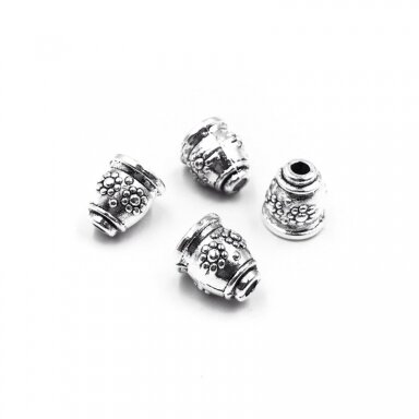 10x11mm sidabro sp. kepurėlės, 9vnt.