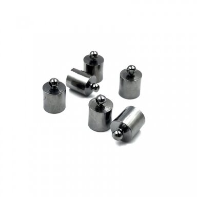 10x14mm juodintos sp. kepurėlės, 8vnt.