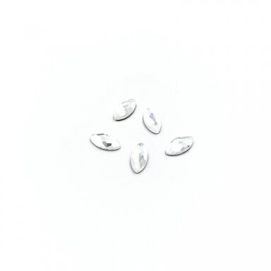 10x5mm crystal sp. akies formos kristalai be rėmelio, 5vnt.