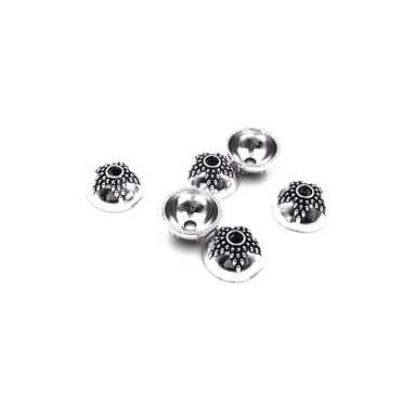 10x5mm sidabro sp. kepurėlės, 31vnt.