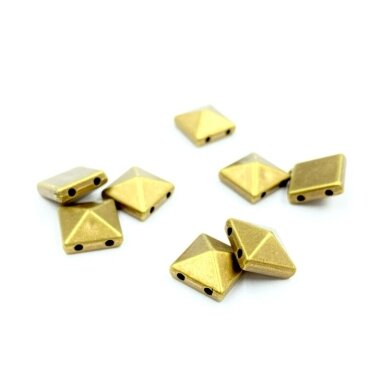 10x5mm žalvario sp. prisiuvamos plastiko kniedės, 10g (apie 31vnt.)