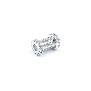 10x7mm platinos sp. nerūdijančio plieno intarpas, 1vnt.