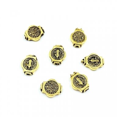 10x8mm aukso sp. intarpai, 10vnt.