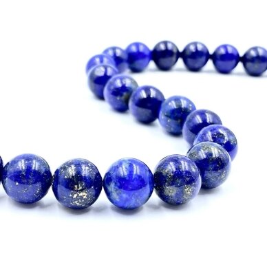 10mm lazuritas, 40cm juosta 10mm lazuritas, 40cm juosta