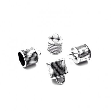 10x16mm sidabro sp. kepurėlės,5vnt 10x16mm sidabro sp. kepurėlės,5vnt