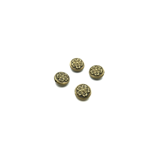 10x10mm žalvario sp. intarpai, 12vnt.