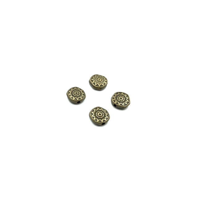 10x10mm žalvario sp. intarpai, 14vnt.