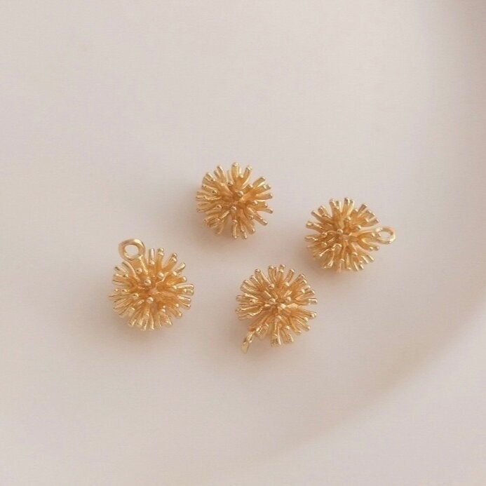 10x12mm 14k aukso sp. nerūdijančio plieno pakabukas, 1vnt.