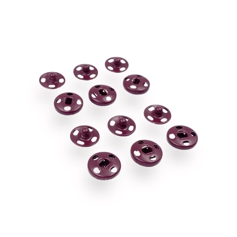 10mm bordo sp. metalinės spaudės, 6vnt.
