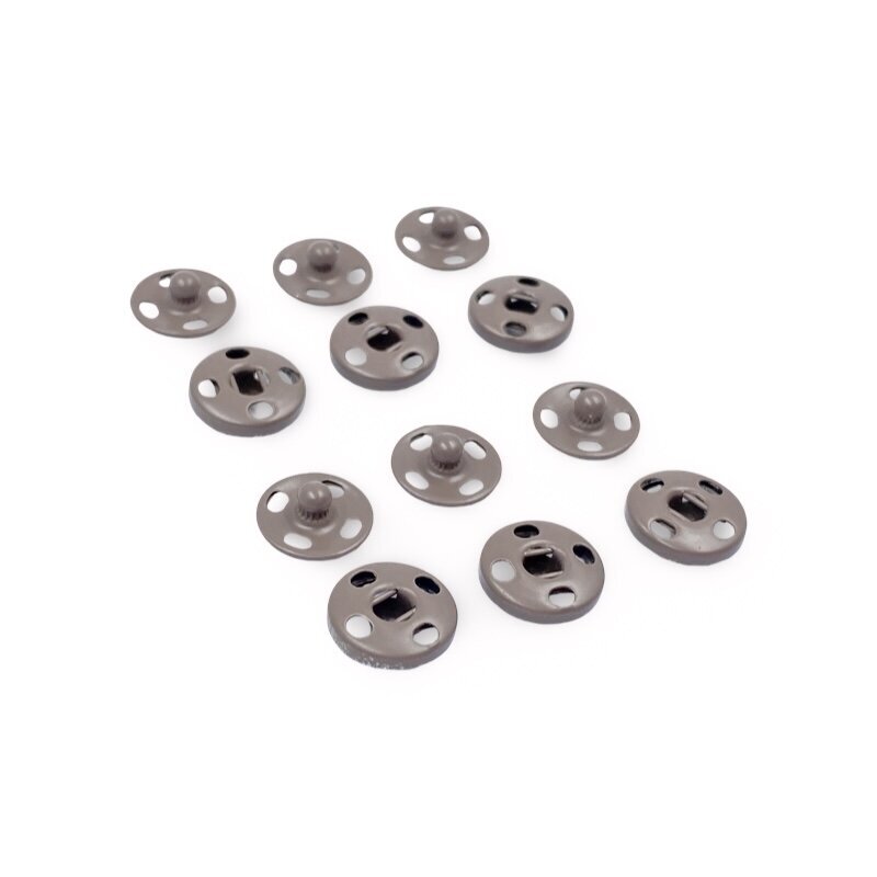 10mm kreminės sp. metalinės spaudės, 6vnt.