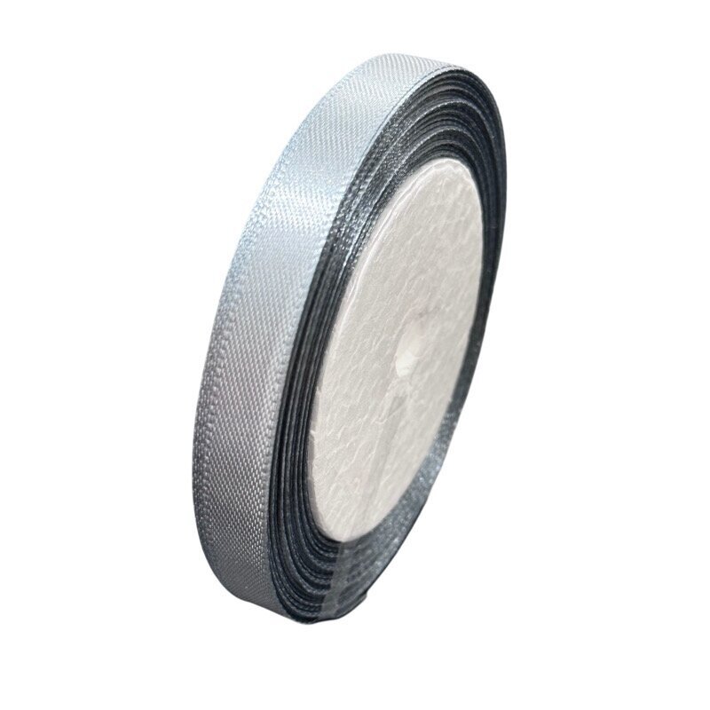 10mm pilkos sp. atlasinė juostelė, ±20m