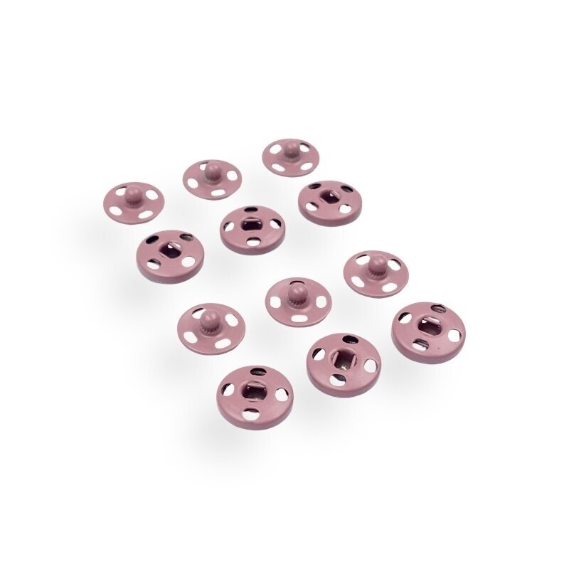 10mm rožinės sp. metalinės spaudės, 6vnt.