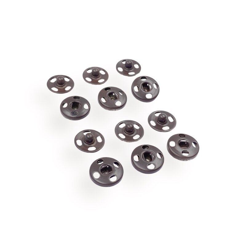 10mm rudos sp. metalinės spaudės, 6vnt.