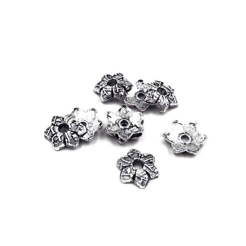 10mm sidabro sp. kepurėlės, 40vnt.