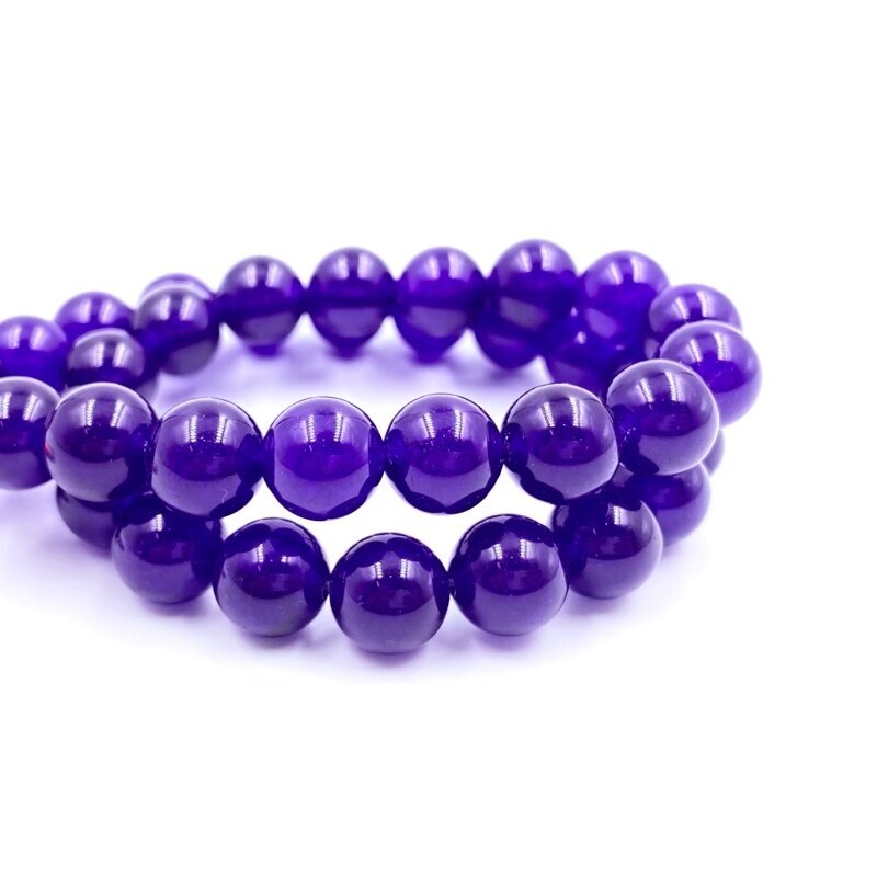 10mm violetinės sp. žadeitas, 40 cm juosta 10mm violetinės sp. žadeitas, 40 cm juosta
