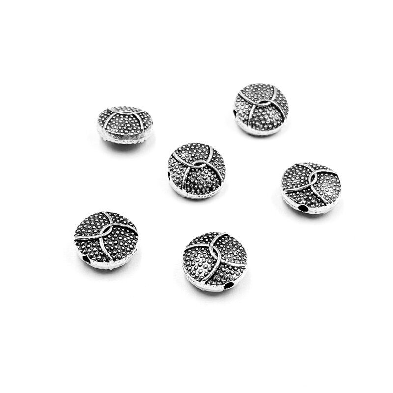 10x10mm sidabro sp. intarpai, 12vnt.