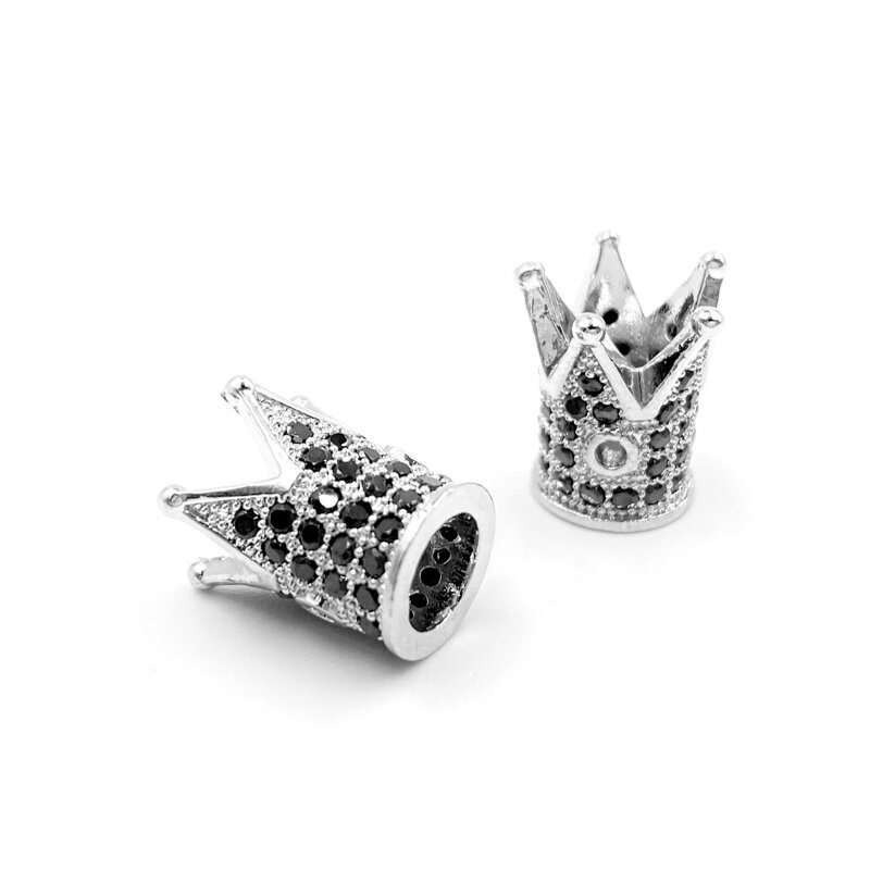 10x12mm sidabro sp. nerūdijančio plieno intarpas karūna, 1vnt.