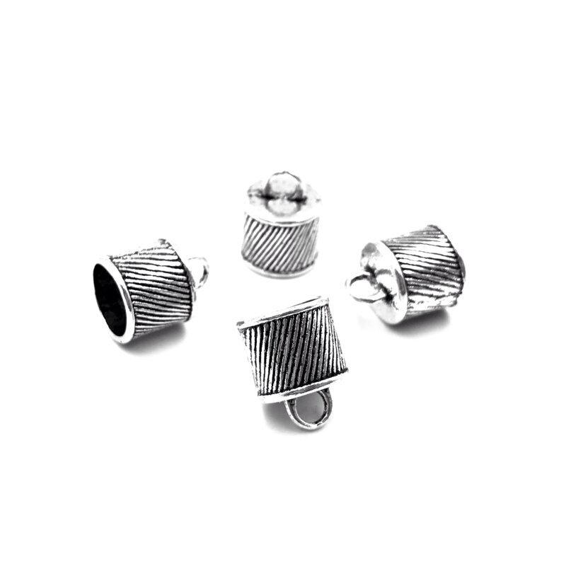10x16mm sidabro sp. kepurėlės,5vnt 10x16mm sidabro sp. kepurėlės,5vnt