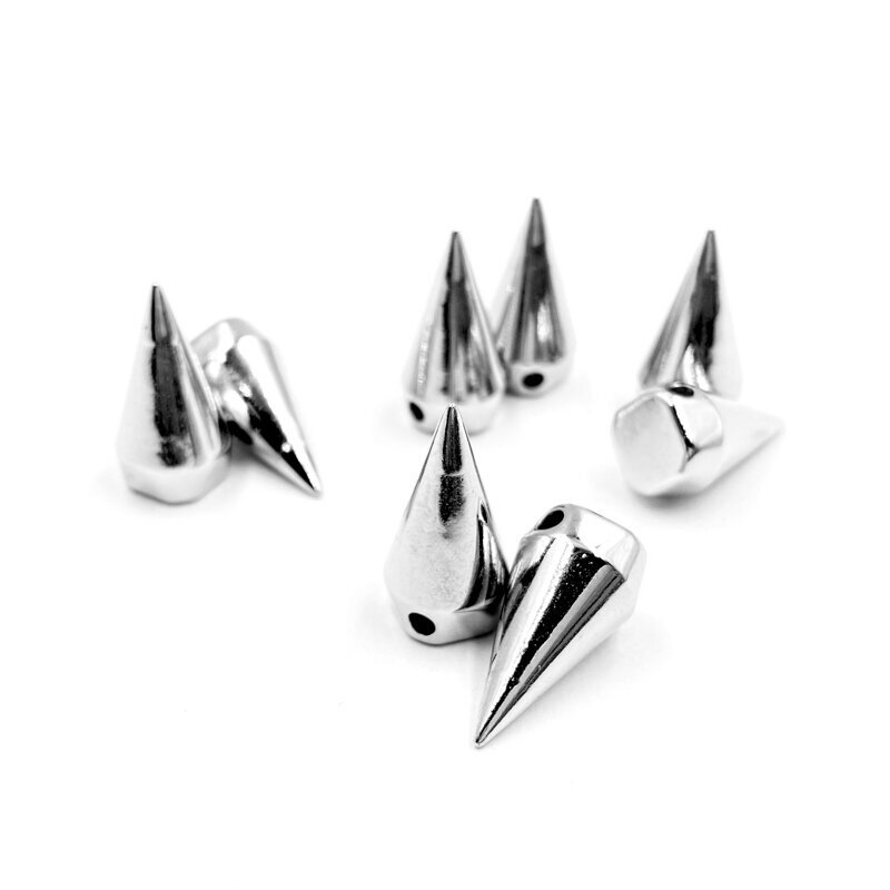 10x20mm nikelio sp. prisiuvamos plastiko kniedės, 10g (apie 12vnt.)