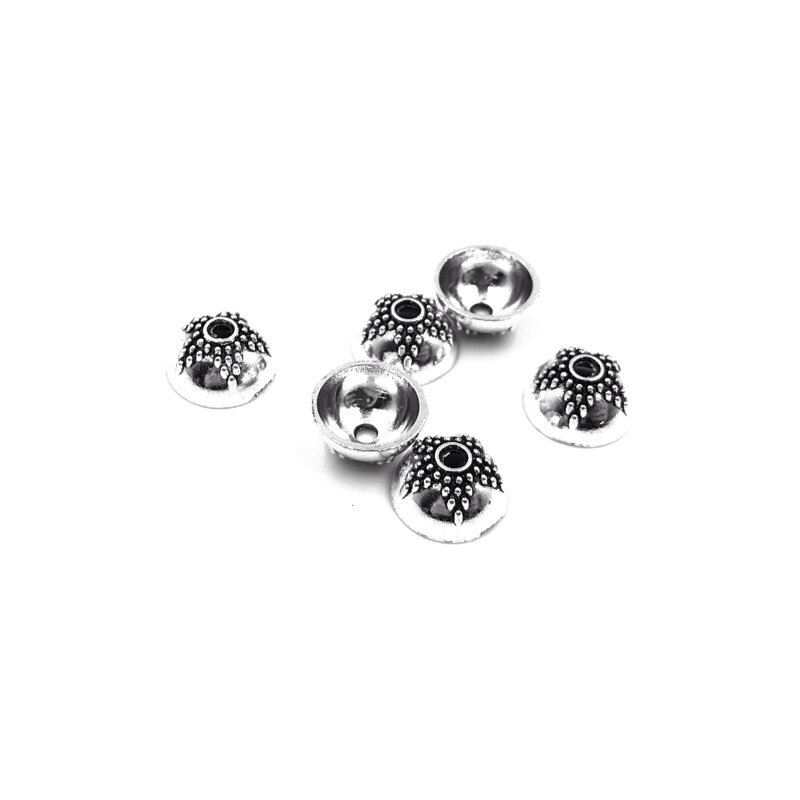 10x5mm sidabro sp. kepurėlės, 31vnt.