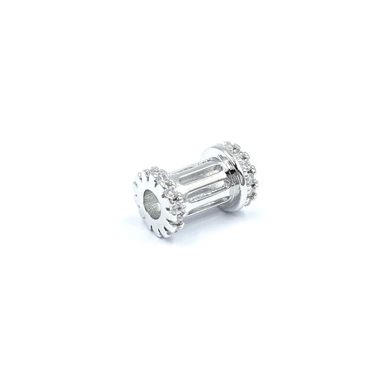 10x7mm platinos sp. nerūdijančio plieno intarpas, 1vnt.