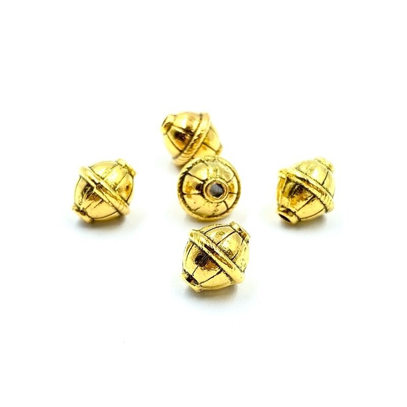 10x9mm aukso sp. intarpai, 12vnt.