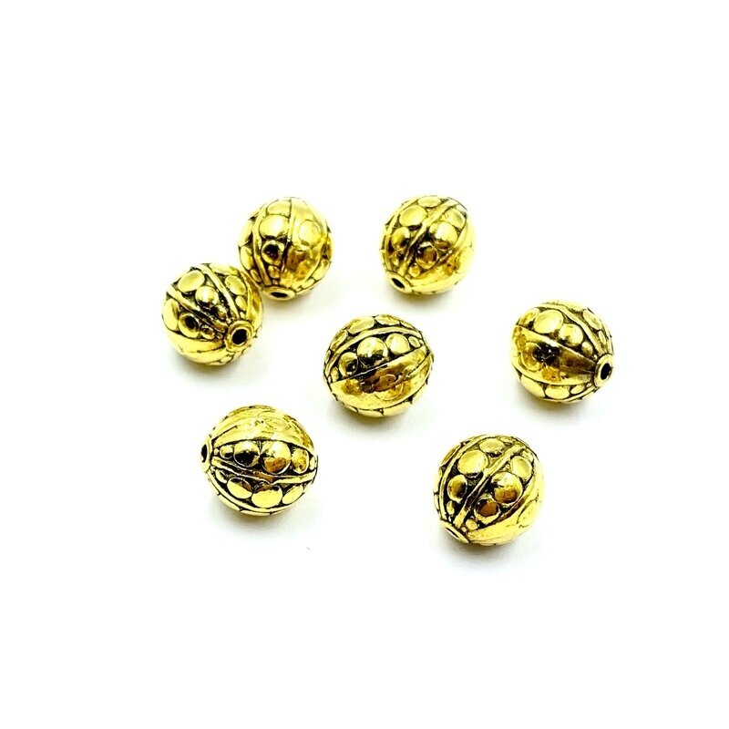 10x9mm aukso sp. intarpai, 7vnt.