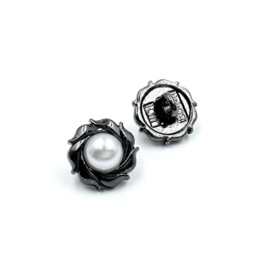11mm juodintos sp. metalinė saga su kilpute, 2vnt.