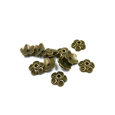 11mm žalvario sp. kepurėlės, 31vnt.